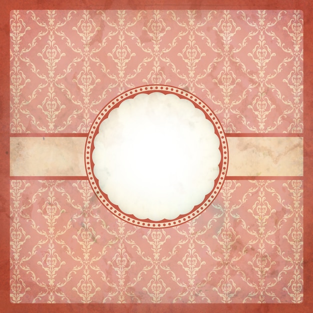 Pink vintage lace frame