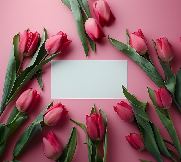 Photo a pink wall with a sign that says tulips on it