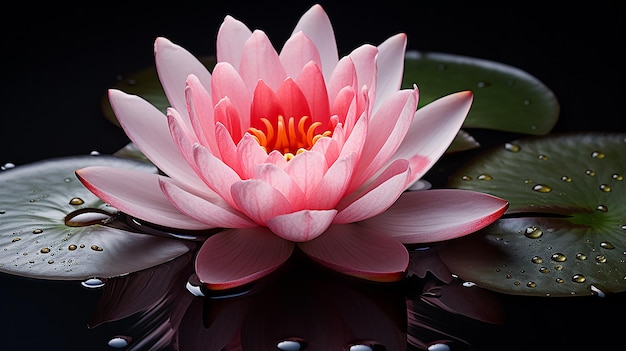 Pink Water Lily CloseUp AwardWinning Studio Photo