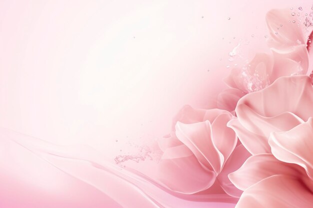 Pink water splash frame wallpaper web design leave copy space style futuristic design