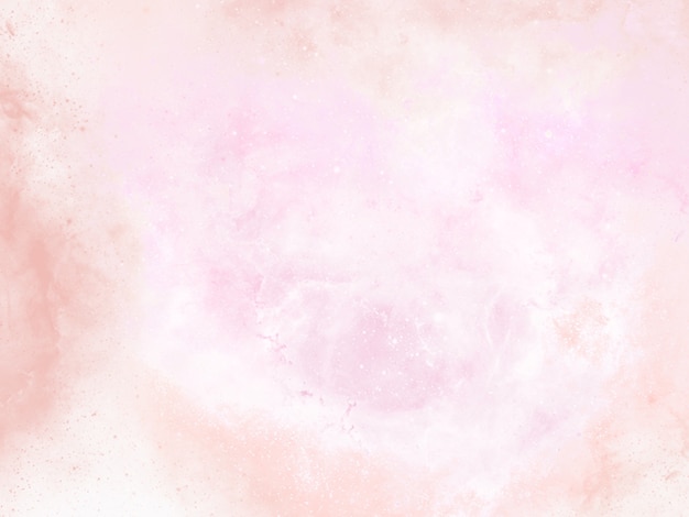 Pink watercolor background painting with abstract fringe and bleed paint drips and drops