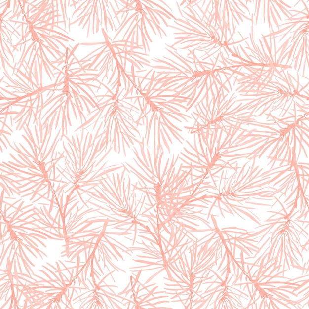 Pink watercolor pattern pine