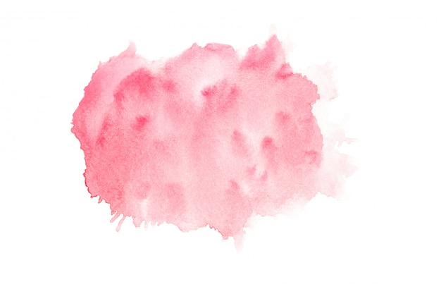 Photo pink watercolor stain shades paint stroke