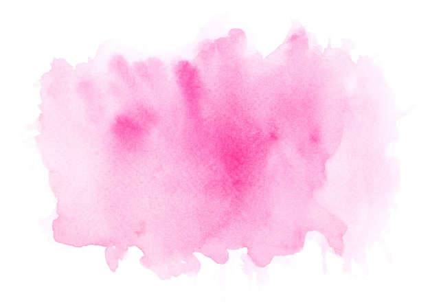 Photo pink watercolor stain shades paint stroke