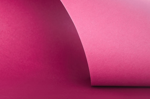 Pink waves paper design. Abstract color paper background