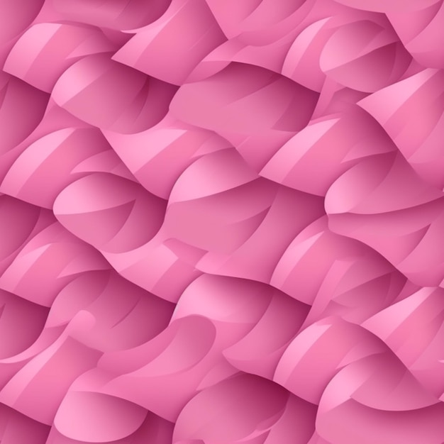 Pink wavy ribbon background with a pink background.