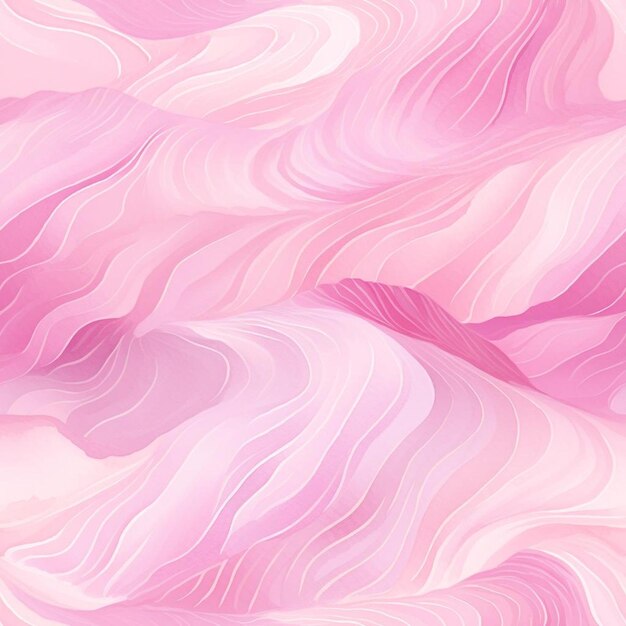 A pink and white abstract painting of pink and white striped foam.