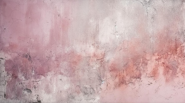 Pink and white abstract painting with a pink background