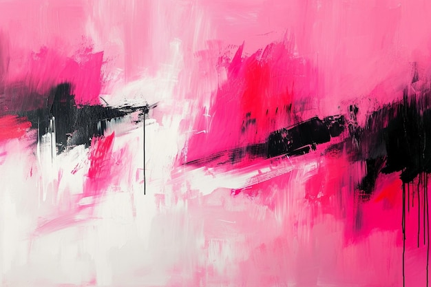 Pink and white abstraction