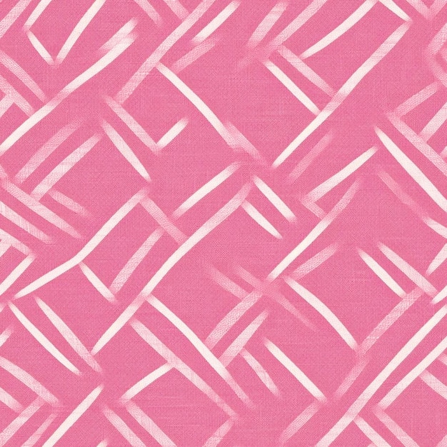 분홍색 사각형 패턴이 있는 분홍색과 흰색 직물.