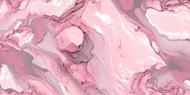 Pink and white marble background with a pink marble background
