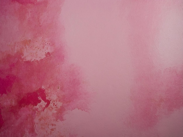 a pink and white painting with a pink background