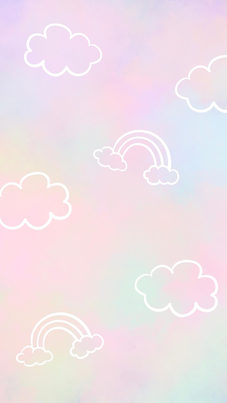 Photo pink white pastel watercolor phone wallpaper 1