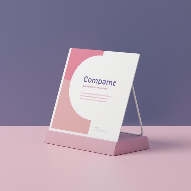 A pink and white sign that says Compame