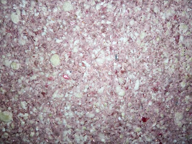 Photo a pink and white speckled rock is shown.