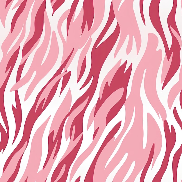 Розовая и белая зебра с органическими формами и волнистыми линиями на плитках
