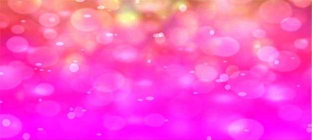 Pink widescreen bokeh background for seasonal holidays celebrations and various design works