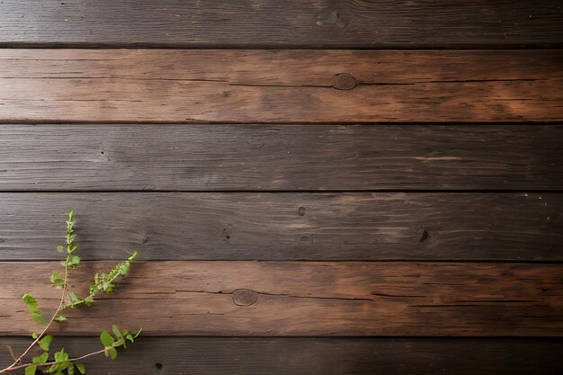 Photo pink wooden surface with decorative twigs