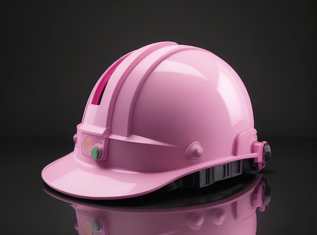 분홍색 노동자의 헬멧