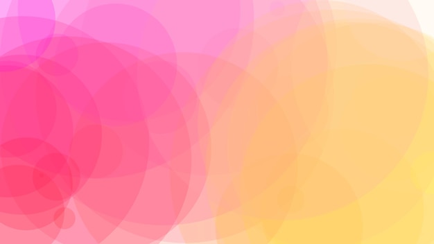 Pink and yellow background with a circle in the middle.