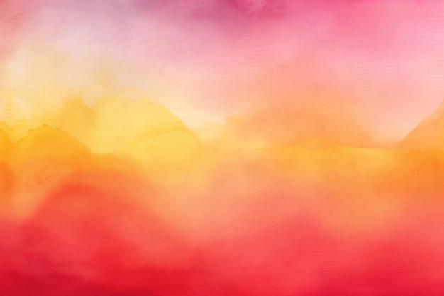 A pink and yellow background with a cloud background.