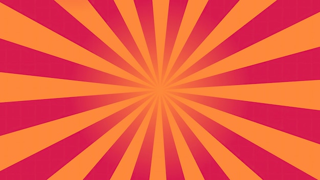 Photo a pink and yellow background with a sunburst design.