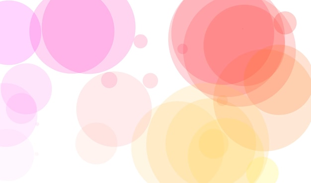 Photo a pink and yellow circle background with a white background.