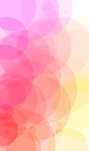 Pink and yellow circles on a pink background.