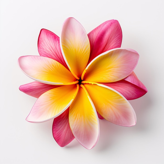 a pink and yellow flower