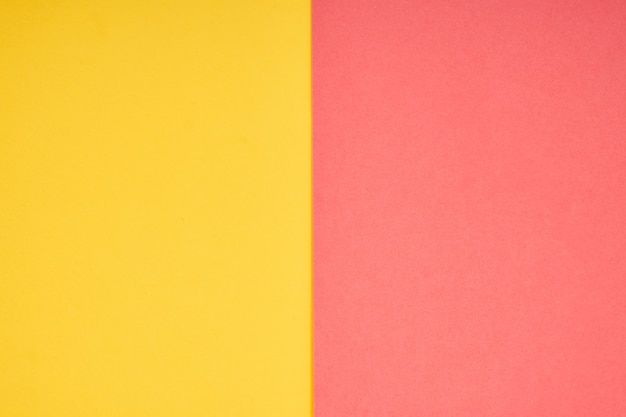 Pink and yellow pastel paper color for background