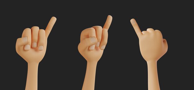 Photo pinky promise commitment hand gestures isolated 3d illustration render