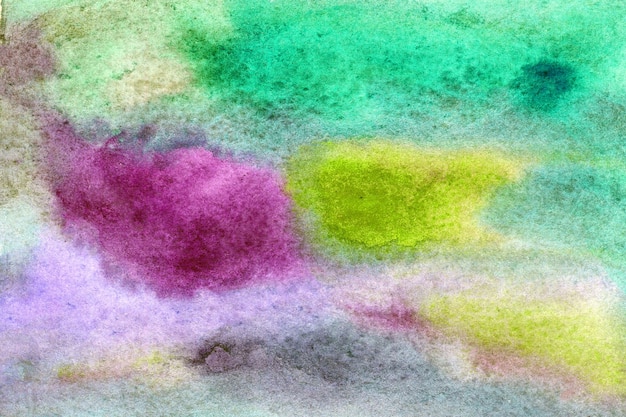 Pinkyellow blue handdrawn watercolor background