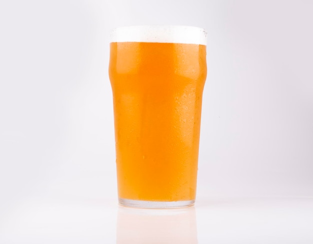 pint of craft beer isolated in white