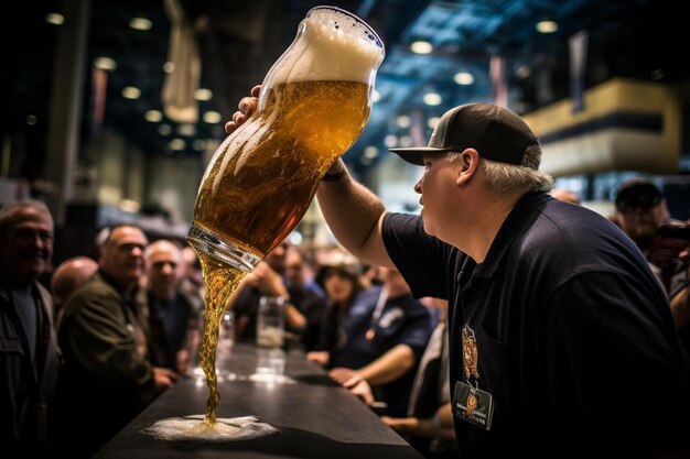 Foto pint pouring parade bier foto