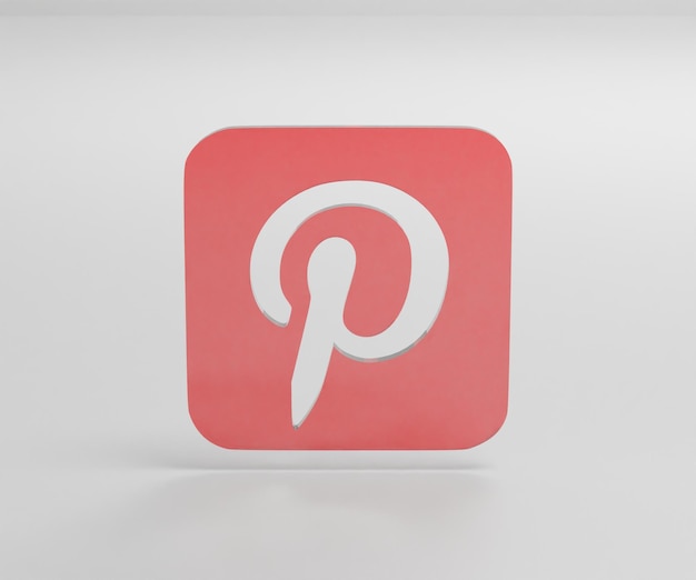 Pinterest 3D-gerenderde afbeelding