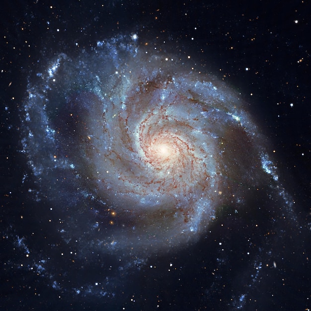 Pinwheel Galaxy Messier 101, M101 in het sterrenbeeld Ursa Major Elementen van deze afbeelding zijn geleverd door NASA.