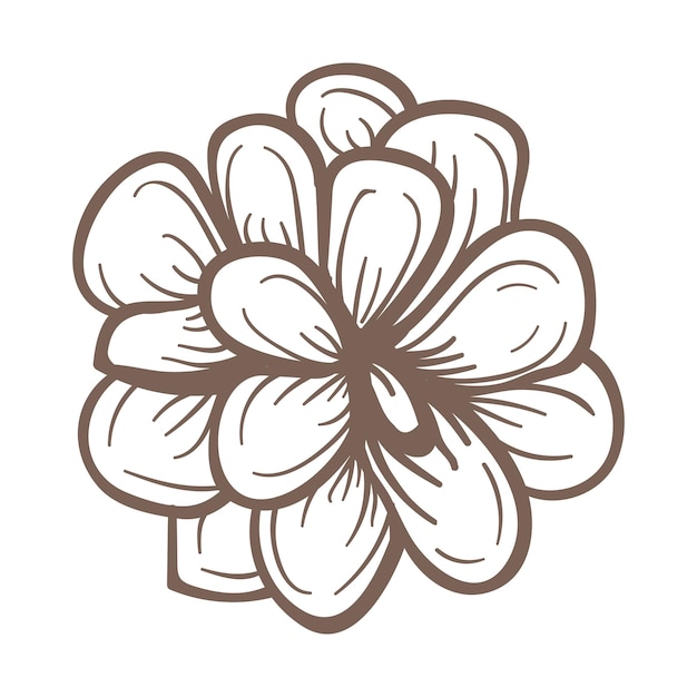 Pinyon dennenkegel sticker met een wit rand ontwerp element