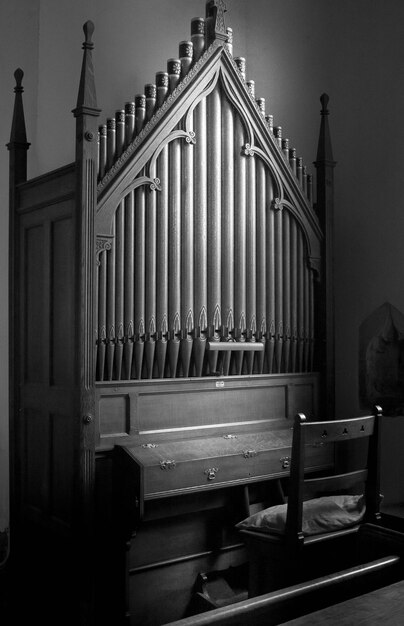 Photo pipe organ in church