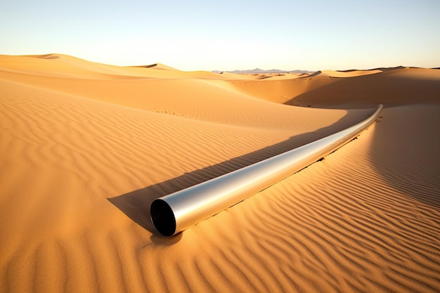 a pipe in the sand