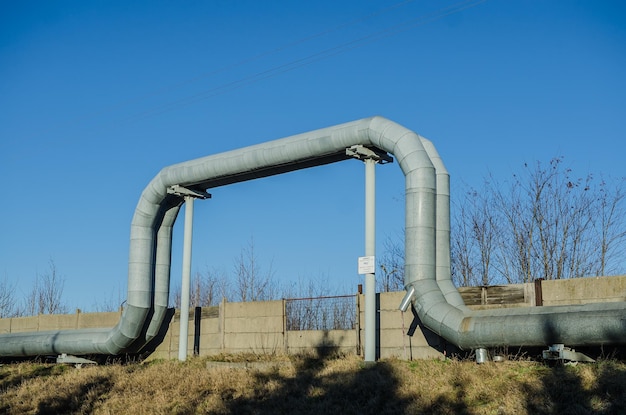 Pipeline op een lucht