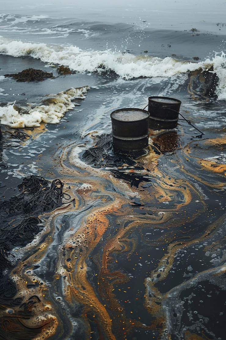 Фотография трубы, погруженные в воду