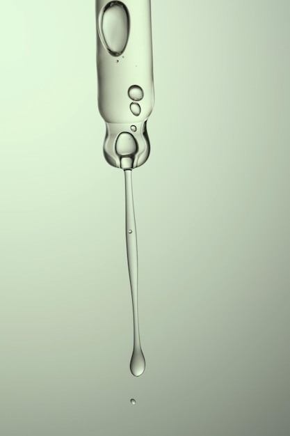 Pipette with serum gel oil or other cosmetic product