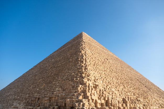 Piramide van Cheops tijdens de ochtend vanuit Egypte