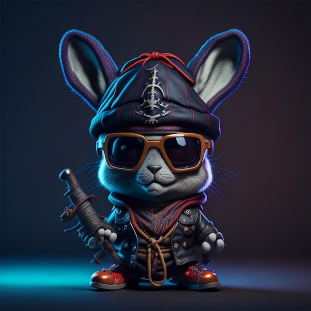 Pirate bunny rabbit