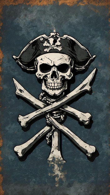 pirate logo flag