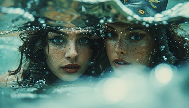 pirate women at the ocean