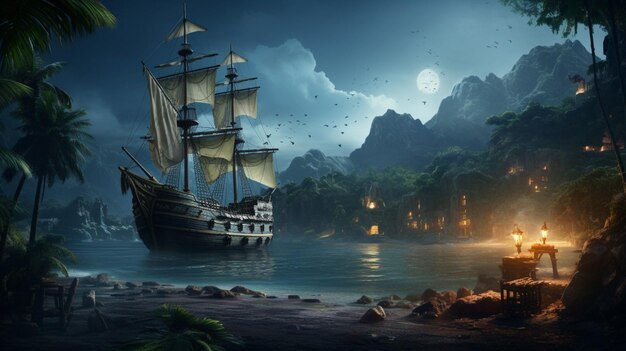 Pirates game background