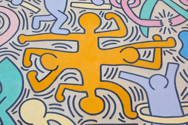 Foto pisa italia 29 giugno 2023 tuttomondo all world è l'ultimo murale realizzato dall'artista americano keith haring nel 1989 prima della sua morte