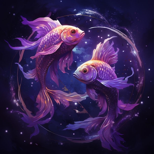 Photo pisces zodiac sign