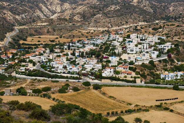 Pissouri bay resort quiet village settlement with private apartments on the Mediterranean sea coast